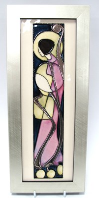 Lot 1217 - A Moorcroft Plaque 'Art Club Left', designed...