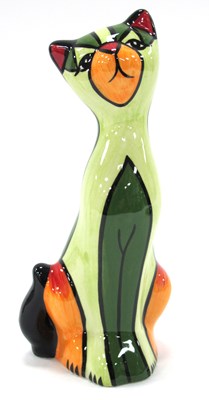 Lot 1276 - Lorna Bailey - Elizabeth the Cat, 18.5cm high.