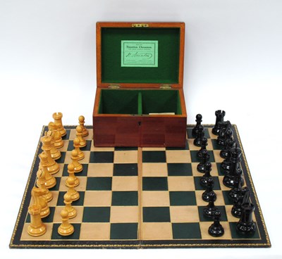 Lot 1266 - A Staunton J. Jaques and Son Boxwood and Ebony...