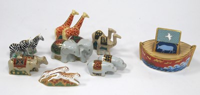 Lot 1120 - A Royal Crown Derby Porcelain Model of Noah's...