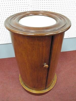 Lot 1572 - A XIX Century Mahogany Cylindrical Pot...