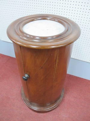 Lot 1565 - A XIX Century Mahogany Cylinder Pot Cupboard,...