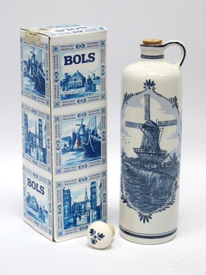 Lot 1442 - Bols - Delft's Blue and White Flagon Jonge...