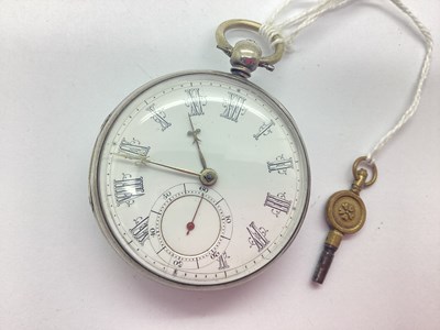 Lot 334 - A Victorian Hallmarked Silver Cased Openface...