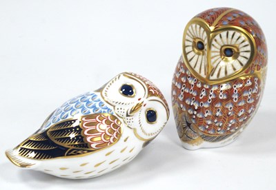 Lot 1100 - A Royal Crown Derby 'Barn Owl' Porcelain...