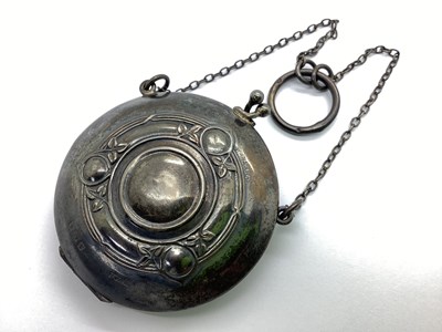 Lot 147 - An Edwardian Hallmarked Silver Chatelaine Coin...
