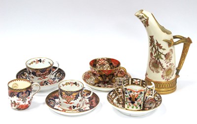 Lot 1072 - A Royal Worcester Porcelain Tusk Ice Jug, the...