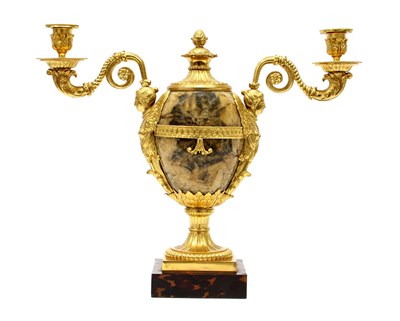 Lot 1251 - A Pair of George III Ormolu Mounted Derbyshire...