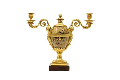 Lot 1251 - A Pair of George III Ormolu Mounted Derbyshire...