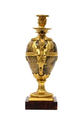 Lot 1251 - A Pair of George III Ormolu Mounted Derbyshire...