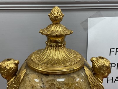 Lot 1251 - A Pair of George III Ormolu Mounted Derbyshire...