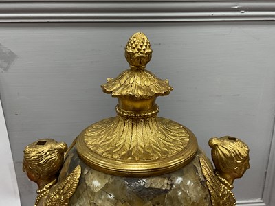 Lot 1251 - A Pair of George III Ormolu Mounted Derbyshire...
