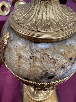 Lot 1251 - A Pair of George III Ormolu Mounted Derbyshire...