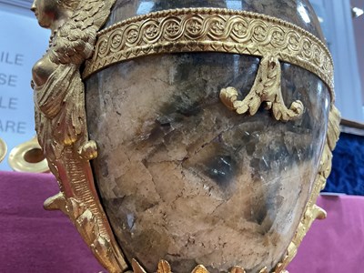 Lot 1251 - A Pair of George III Ormolu Mounted Derbyshire...