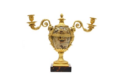 Lot 1251 - A Pair of George III Ormolu Mounted Derbyshire...