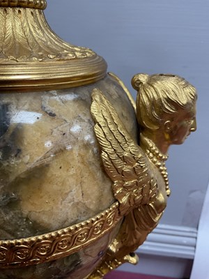 Lot 1251 - A Pair of George III Ormolu Mounted Derbyshire...
