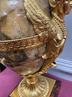 Lot 1251 - A Pair of George III Ormolu Mounted Derbyshire...
