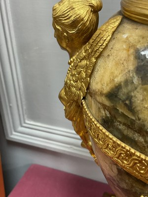 Lot 1251 - A Pair of George III Ormolu Mounted Derbyshire...