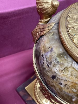 Lot 1251 - A Pair of George III Ormolu Mounted Derbyshire...