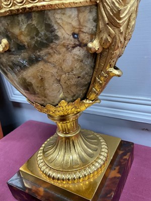 Lot 1251 - A Pair of George III Ormolu Mounted Derbyshire...