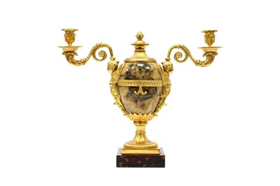 Lot 1251 - A Pair of George III Ormolu Mounted Derbyshire...