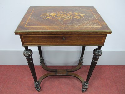 Lot 1558 - A Late XIX Century Continental Inlaid Work...