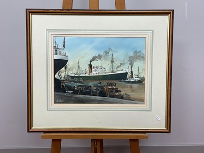 Lot 1218 - ADRIAN THOMPSON (b.1960) *ARR 
Harbour Scene...