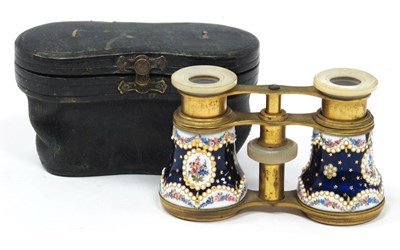 Lot 1320 - A Pair of Late XIX Century Gilt Metal Opera...