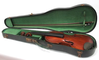 Lot 1385 - An Early XX Century Violin, with two-piece...