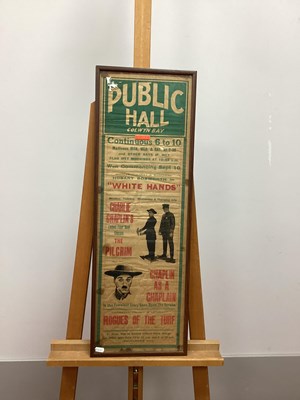 Lot 1244 - A "Public Hall, Colwyn Bay" Film Poster,...