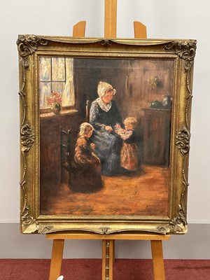 Lot 1162 - DUTCH SCHOOL 
Interior Scene, with mother and...