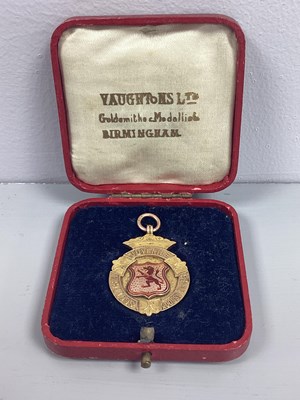 Lot 237 - A 9ct Gold Medallion Fob, "SCOTTISH JUVENILE F'...