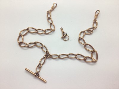 Lot 368 - A 9ct Gold Fancy Link Albert Chain, the...