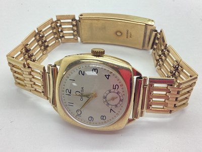 Lot 315 - Omega; A Vintage 9ct Gold Cased Gent's...