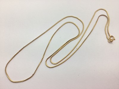Lot 165 - An 18ct Gold Smooth Link Chain, of uniform...