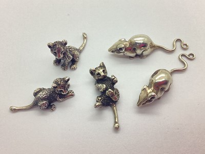 Lot 116 - Sarah Jones; A Pair of Novelty Miniature...