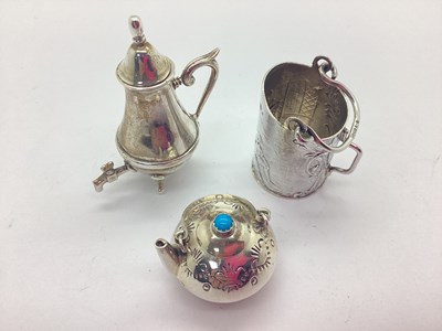 Lot 123 - A Novelty Hallmarked Silver Miniature Model of...