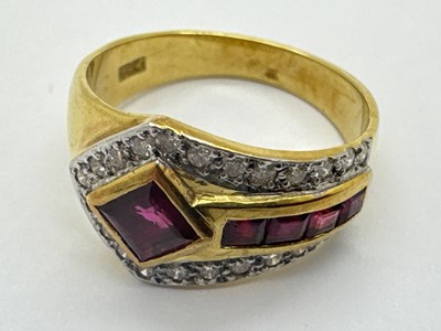 Lot 269 - A Middle Eastern Style Diamond and Ruby Dress...
