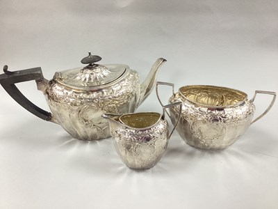 Lot 108 - A Bachelor's Matched Hallmarked Silver Three...