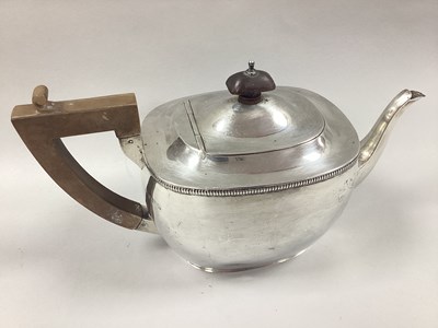 Lot 106 - A Hallmarked Silver Teapot, (makers mark...