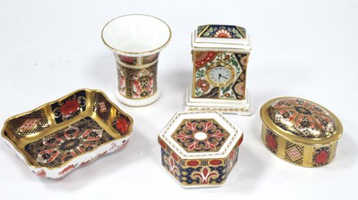 Lot 1119 - A Royal Crown Derby Porcelain Imari Pattern...