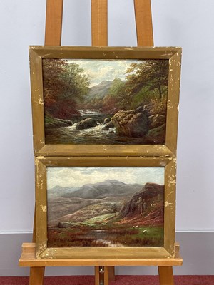 Lot 1183 - WILLIAM MELLOR (1851-1931) Mountain Views with...