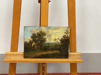 Lot 1164 - XIX Century English School 
Farmhouse and...