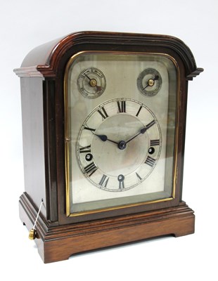 Lot 1465 - A 'W and H Sch.'' Mahogany Cased Mantle Clock,...