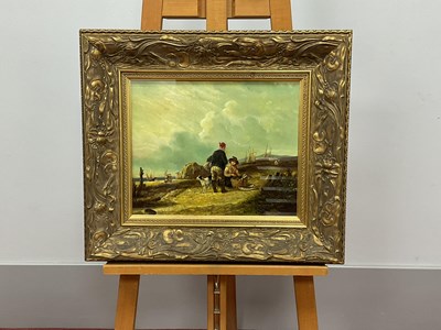 Lot 1208 - FOLLOWER OF SHAYER SNR. 
Figures and a Dog on...