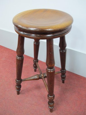 Lot 1516 - A XIX Century Mahogany Stool, with a circular...