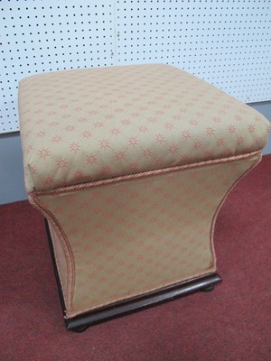 Lot 1534 - A XIX Century Stool, with upholstered hinged...