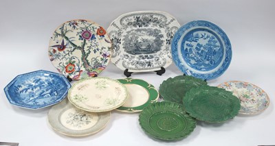 Lot 1112 - A Brameld Pearlware Plate, decorated in blue...