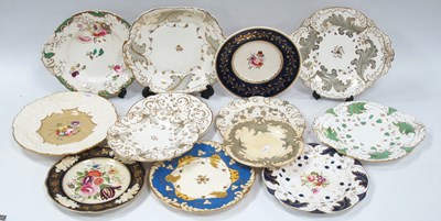 Lot 1114 - A Collection of Thirteen Rockingham Plates,...