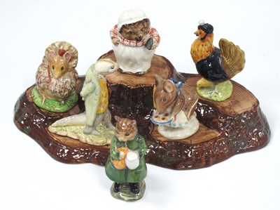 Lot 1109 - Six Beswick Beatrix Pottery Figures, to...